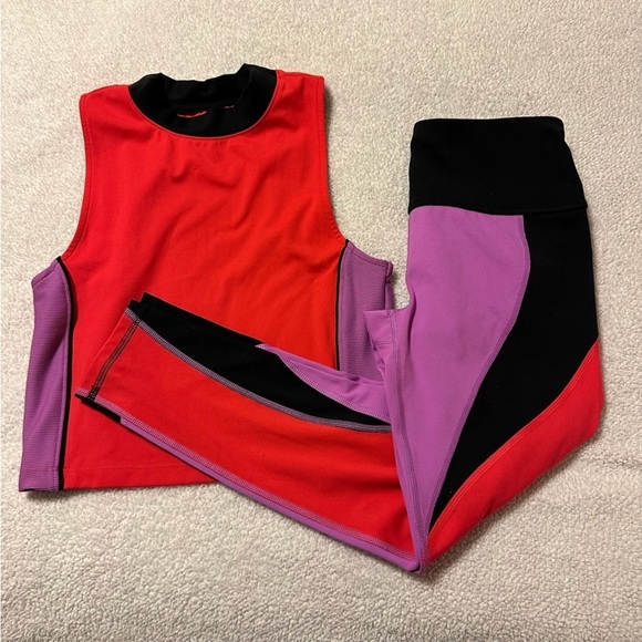 DSG Tank & Leggings Bundle Momentum High Rise 7/8 Performance Mock Neck Crop - Picture 15 of 16
